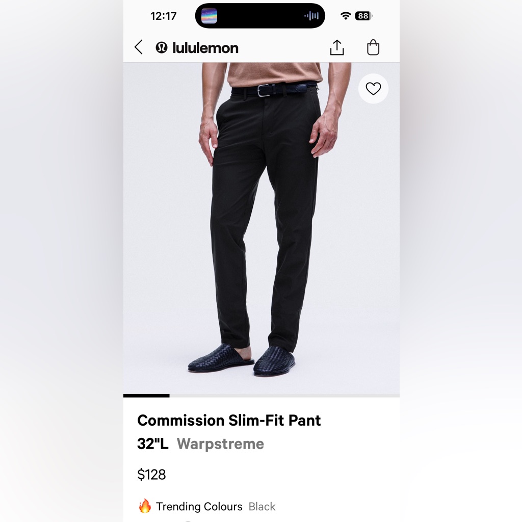 Commission Slim Fit Pant 32” L. Dark Mocha